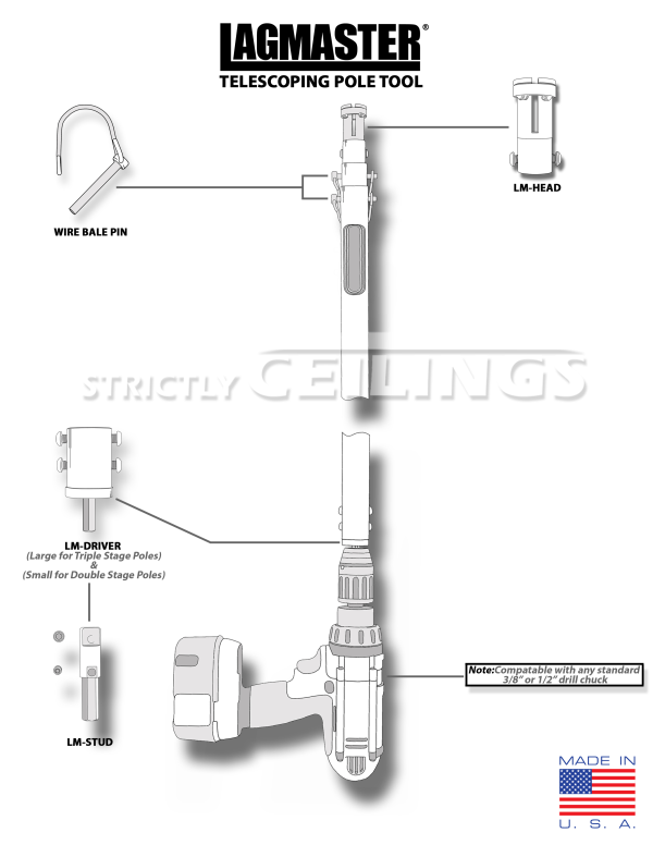 Lagmaster Fastener Pole